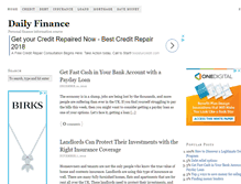 Tablet Screenshot of dailyfinance.net